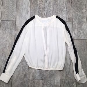 Flash sale 🎉 A.L.C. Silk black and white silk top